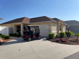 Stylish villa with golf cart, BBQ, near pool & shops in tranquil setting!