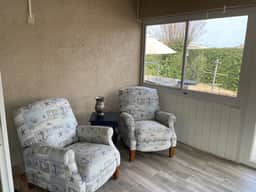 Modern home with no carpet, private hot tub, fire pit, golf cart, and BBQ!