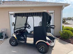 Modern home with no carpet, private hot tub, fire pit, golf cart, and BBQ!