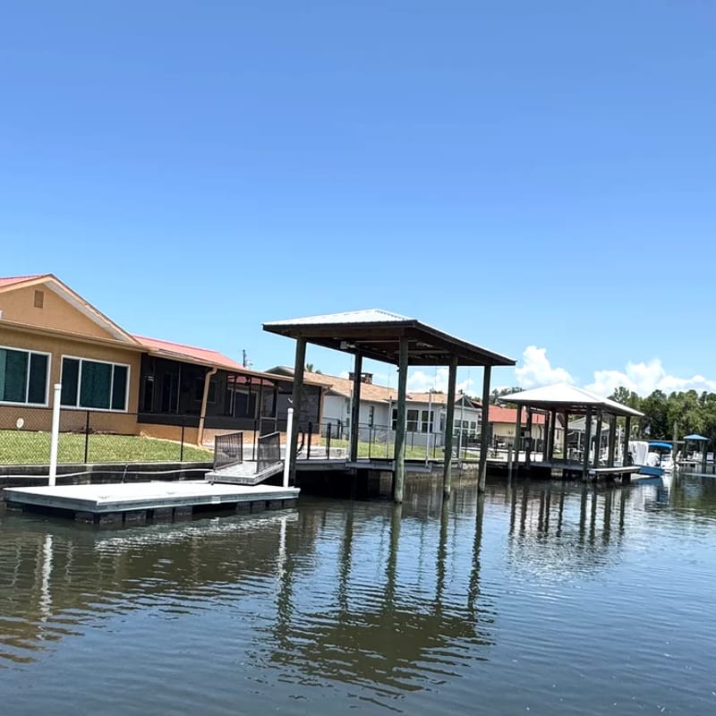 Deep Water Canal with 20' Floating Dock and Game Room